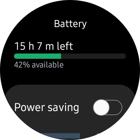 Thời lượng pin còn lại của Samsung Galaxy Watch 4