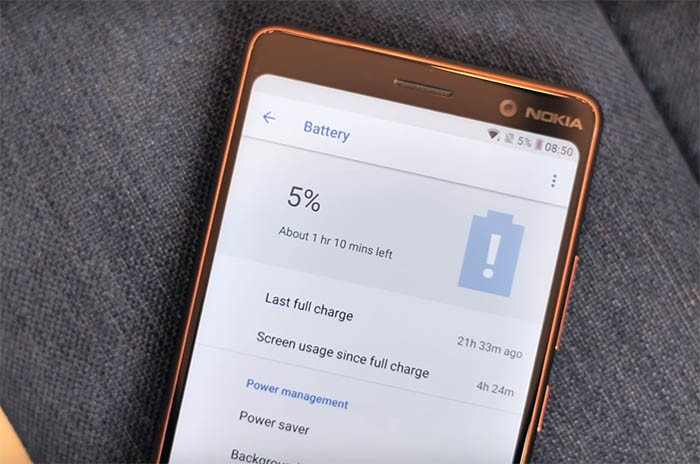 Thời lượng pin của Nokia 7 Plus