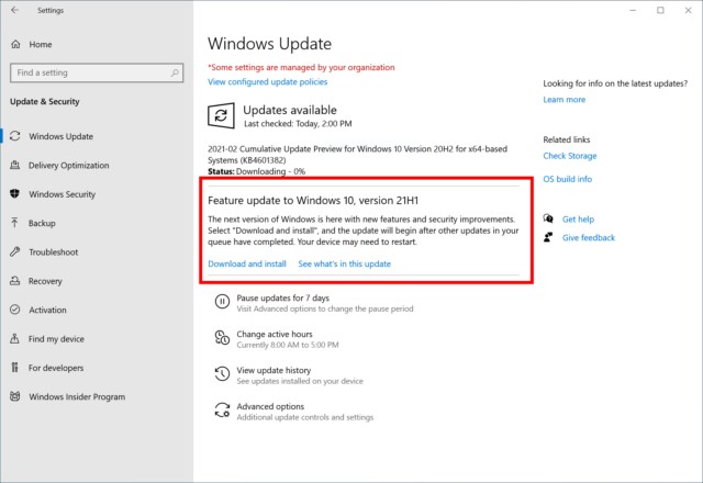 Microsoft Xác Nhận Bản Cập Nhật Windows 10 21H1 Sắp Ra Mắt