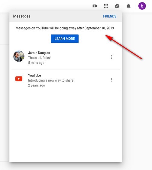 YouTube Chính Thức Đóng Cửa Dịch Vụ Nhắn Tin Trực Tiếp Từ Ngày 18 Tháng 9