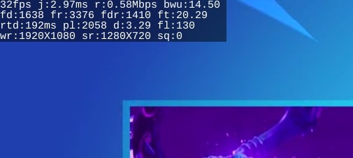 Thống kê mạng như FPS, ping trên GeForce Now Chromebook
