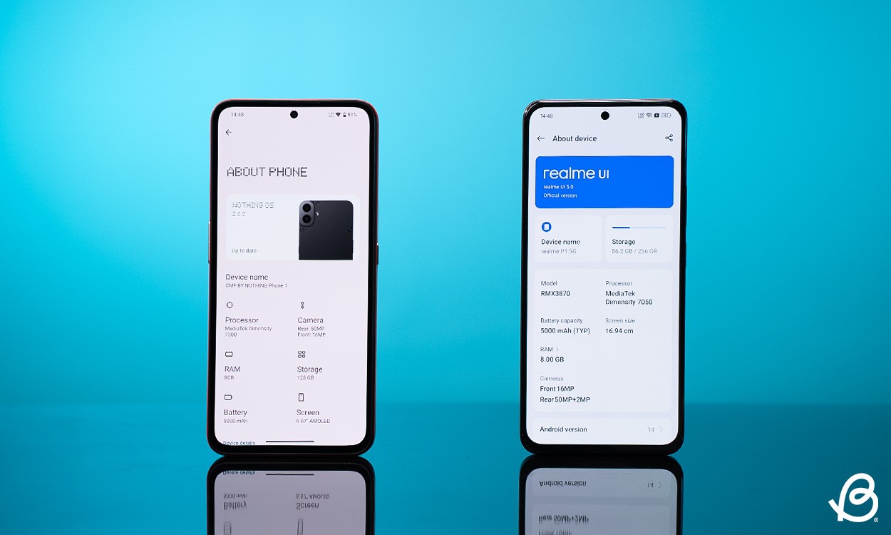 Thông tin phần mềm CMF Phone 1 và Realme P1
