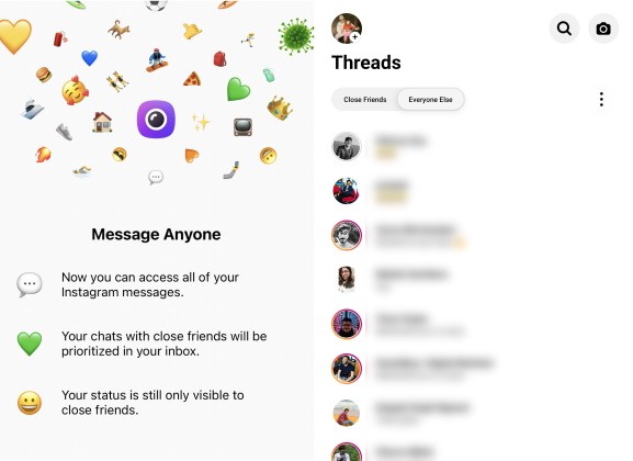 Cập Nhật Ứng Dụng Threads của Instagram: Thay Đổi Trải Nghiệm Nhắn Tin