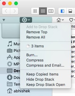 Tính năng Drop Stack trong Path Finder