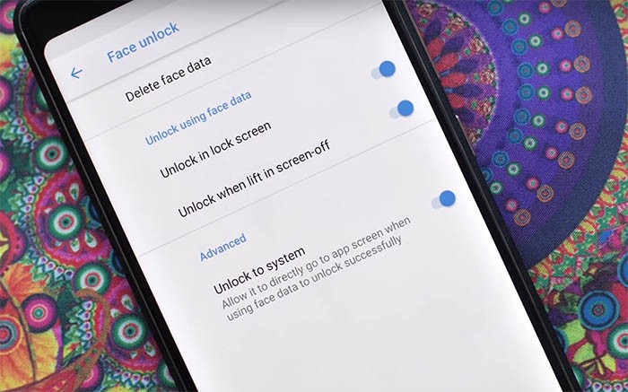 Tính năng mở khóa bằng khuôn mặt trên Nokia 7 Plus