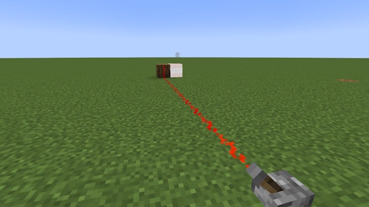 TNT phát nổ bằng tín hiệu redstone