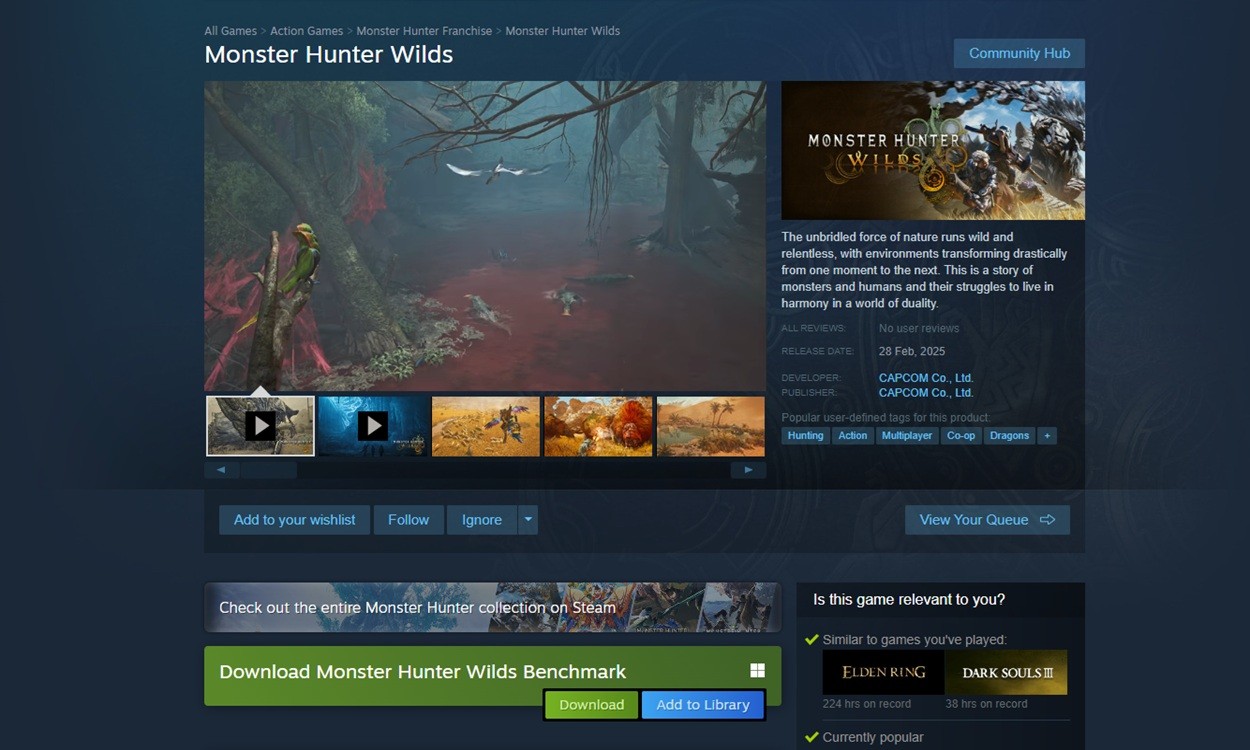 Hướng dẫn tải trước Monster Hunter Wilds trên PC, PS5 và Xbox
