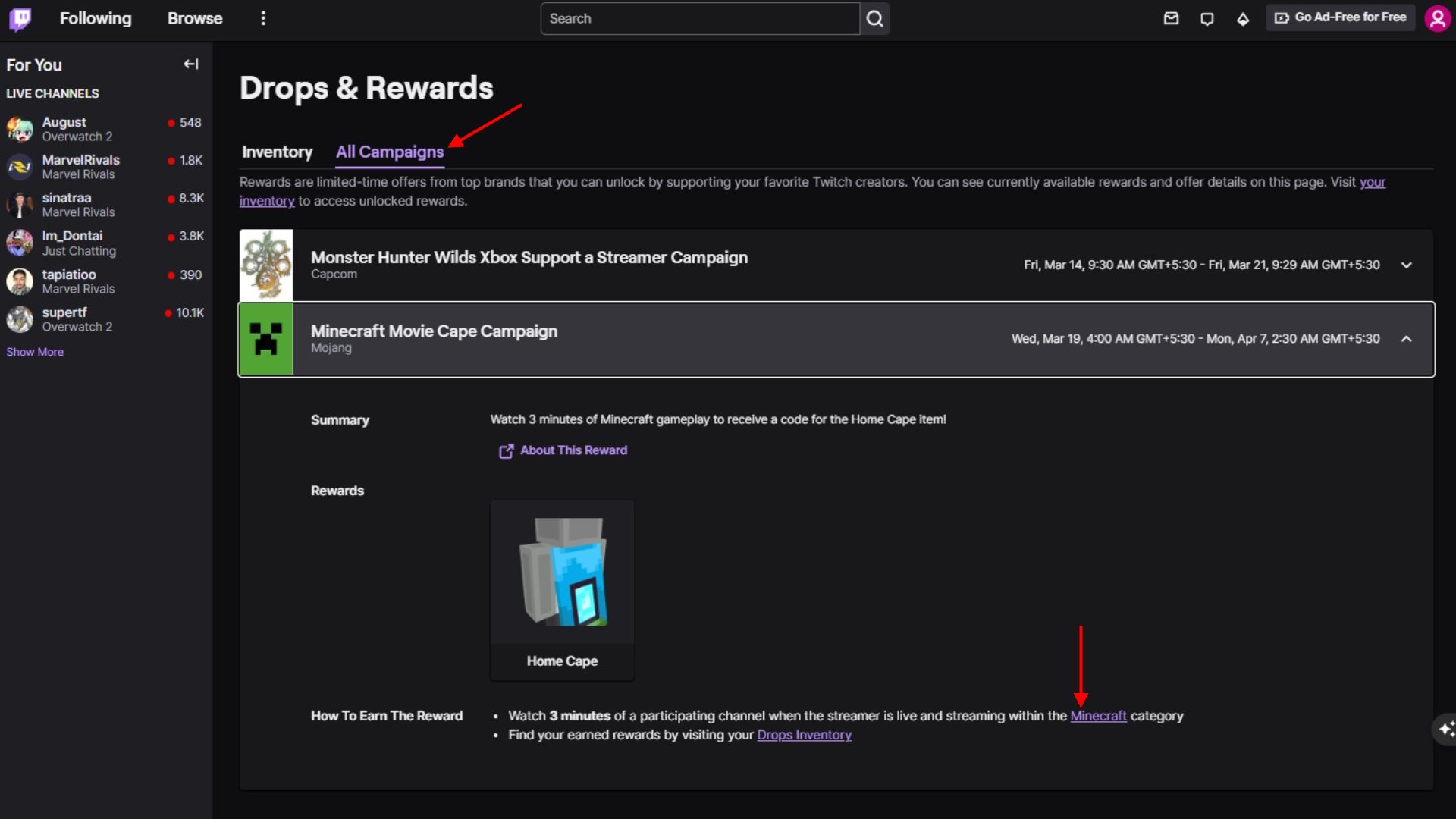 Trang Drops &amp; Rewards