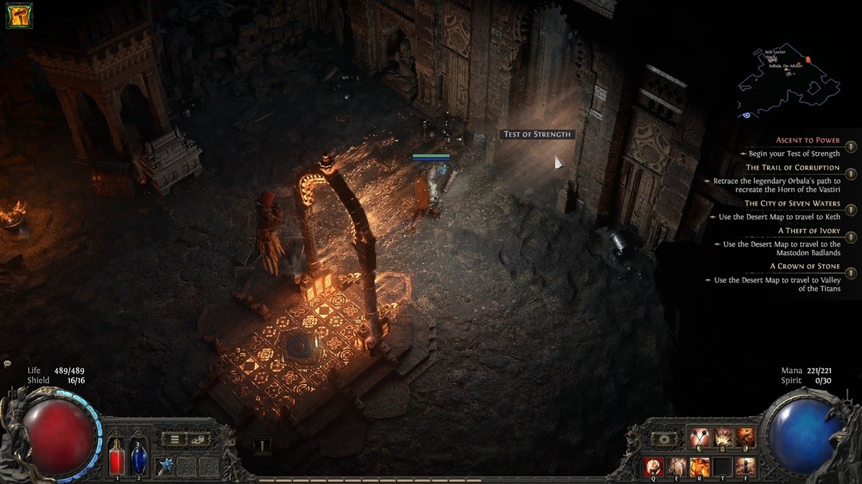 Trial of Sekhemas trong Path of Exile 2