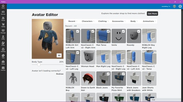 Trình chỉnh sửa Avatar Roblox