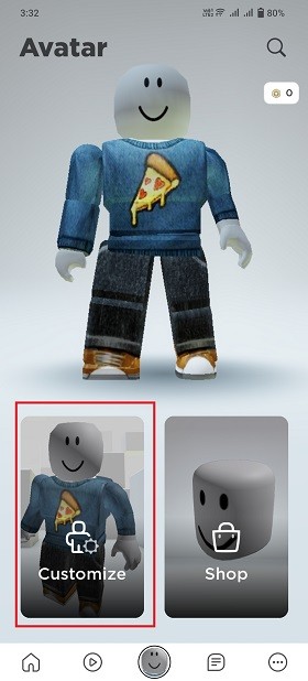 Tùy chỉnh Avatar Roblox Android