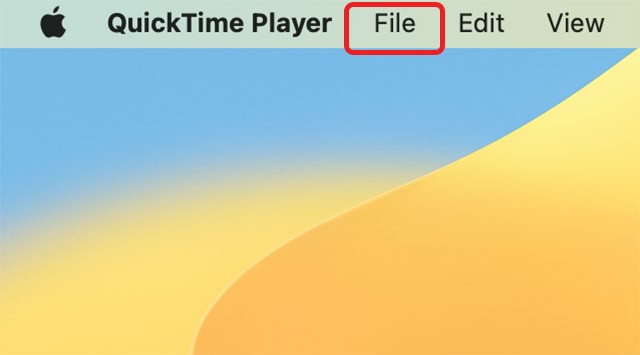 Tùy chọn File trong QuickTime Player
