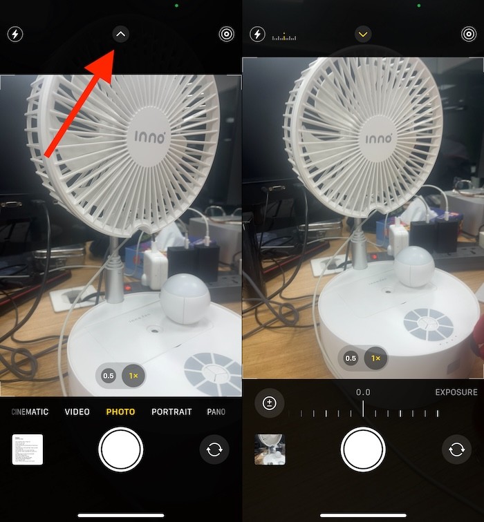 Tùy chọn phơi sáng trong camera iPhone