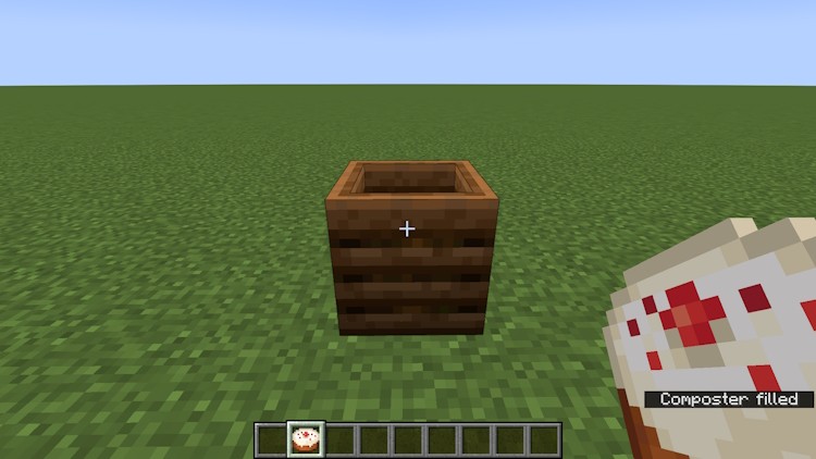 Ủ phân một chiếc bánh trong Minecraft