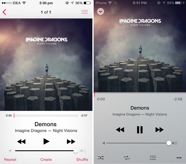 Ứng dụng Âm Nhạc iOS 8 và iOS 9