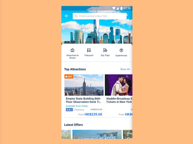 Ứng dụng đặt vé máy bay, khách sạn và tàu hỏa Trip.com