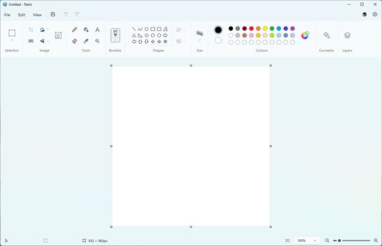 Ứng dụng Paint mới trong Windows 11