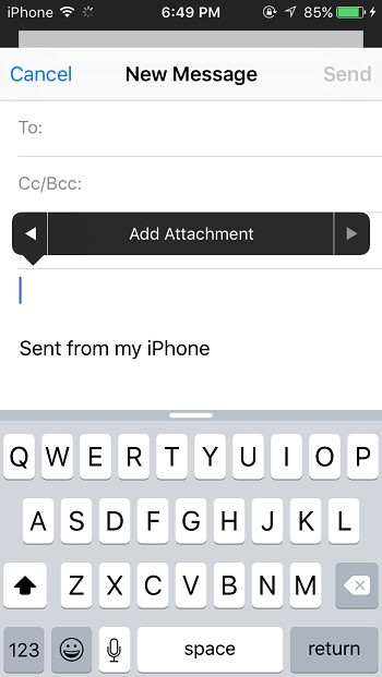 Ứng dụng Thư iOS 8 và iOS 9
