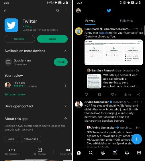 Ứng dụng Twitter