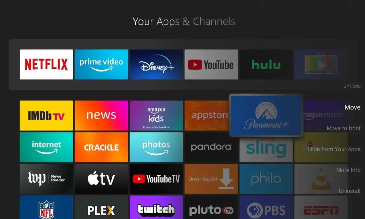 Ứng dụng và kênh Fire TV