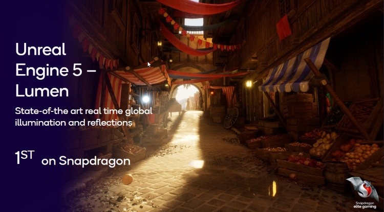 Unreal Engine 5 Lumen system trên Snapdragon 8 Gen 3