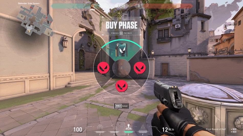 Using the Flex cosmetic in Valorant