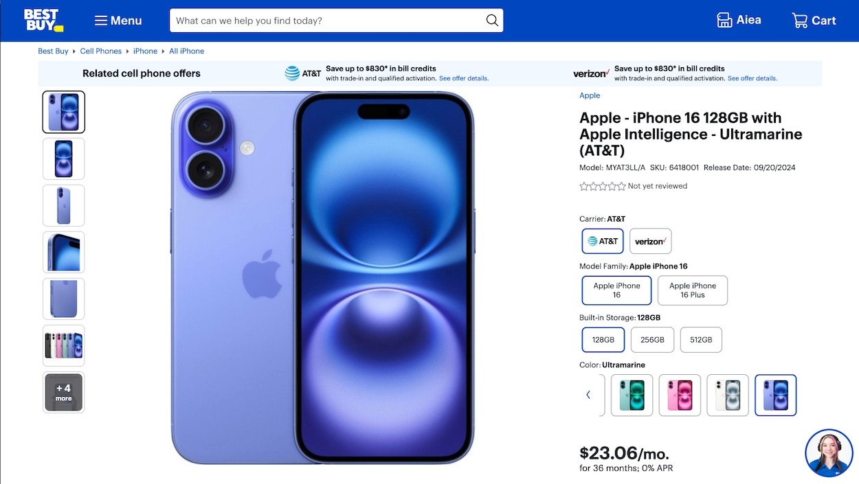 Ưu đãi đặt trước iPhone 16 từ Best Buy