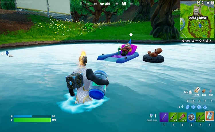 Vị trí Gnome ao nhỏ Dusky Divot