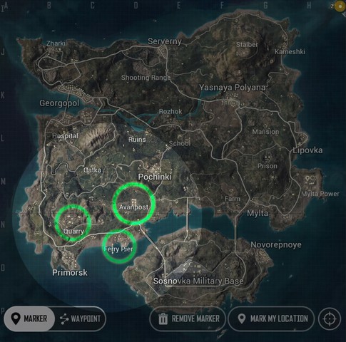 Vị trí mới trong PUBG: New State