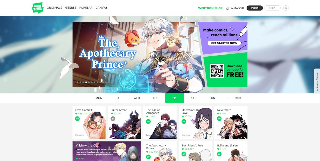 Webtoon - Cộng Đồng Webtoon lớn nhất