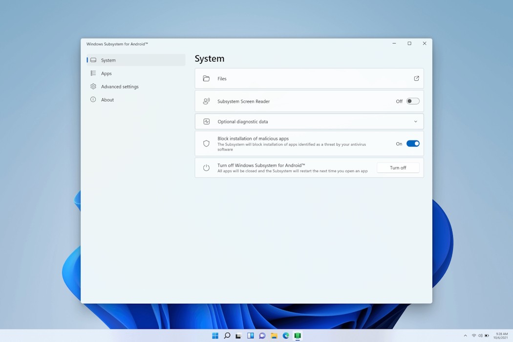 Windows Subsystem for Android trên Windows 11