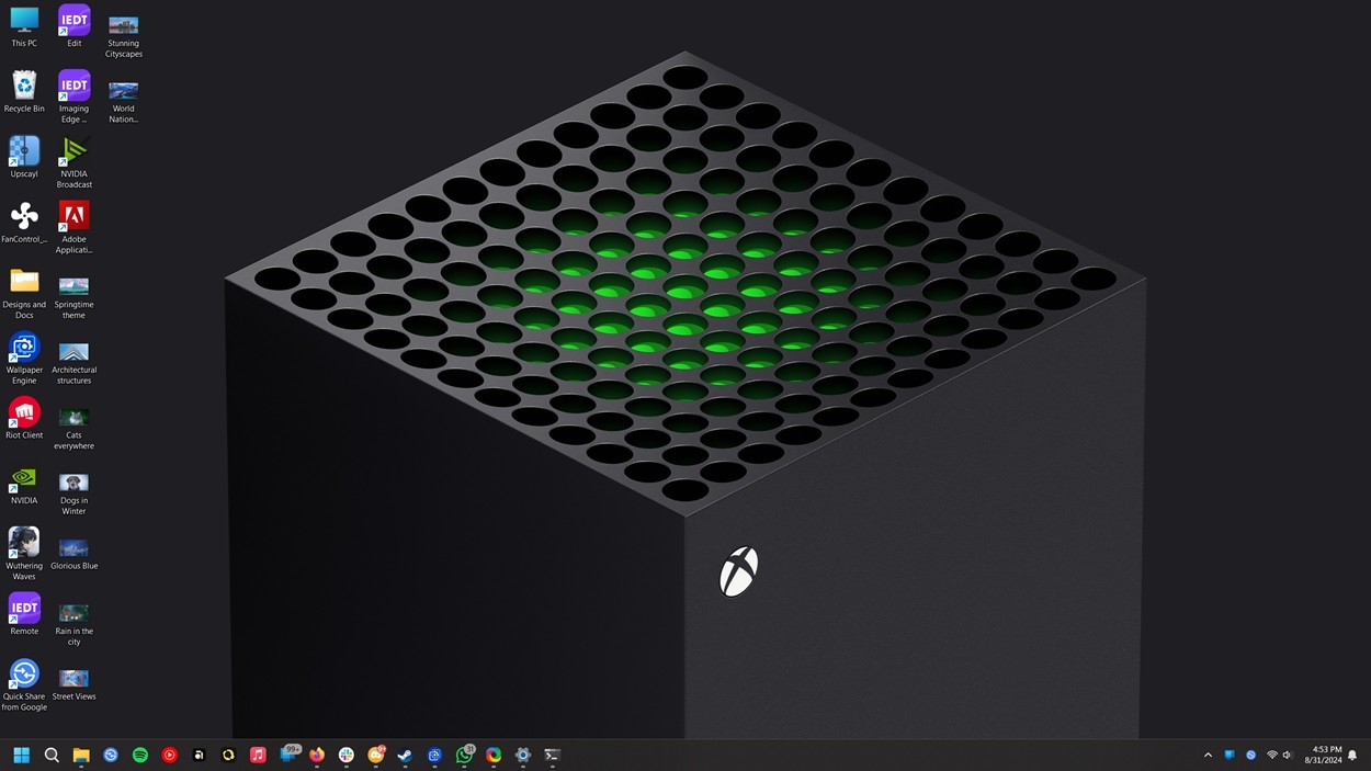 Xbox Series X - Chủ đề game thủ cho Windows 11