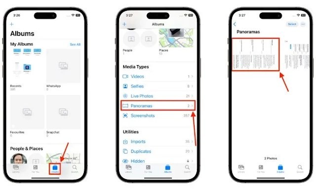 Xem ảnh chụp màn hình cuộn trên iPhone
