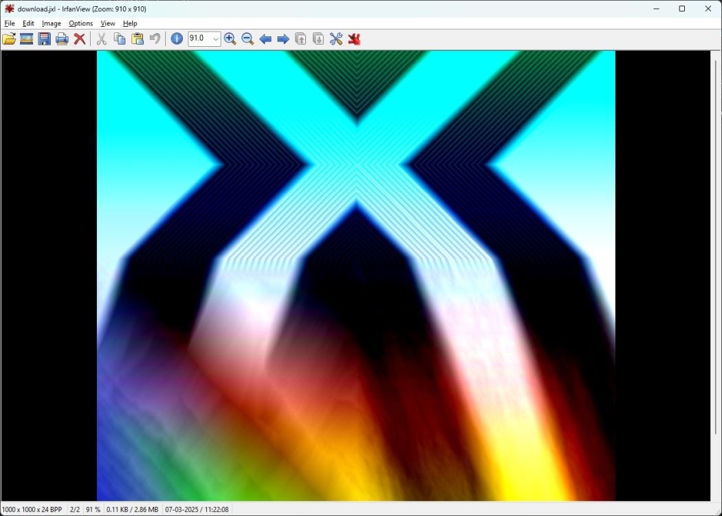 Xem ảnh JXL bằng IrfanView trên Windows 11