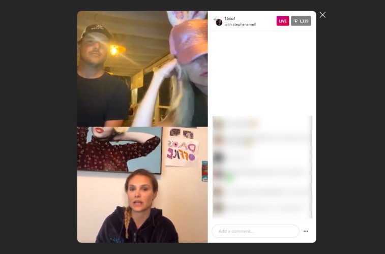 Xem Instagram Live trên web với khung chat tách biệt