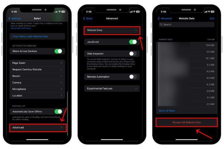 Xóa cookie Safari trên iPhone