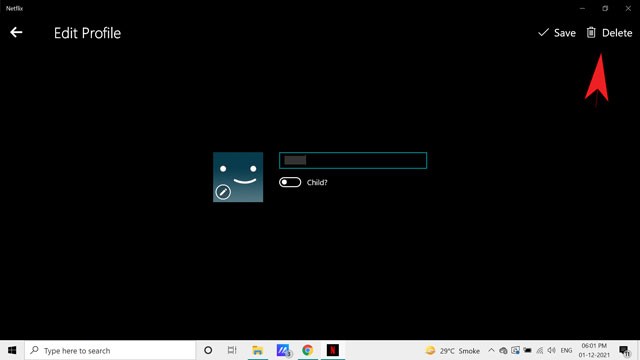 Xóa hồ sơ trên ứng dụng máy tính Netflix