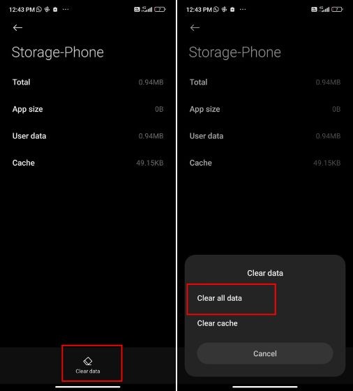 Xóa tất cả dữ liệu của Google Dialer để tắt thông báo ghi âm cuộc gọi