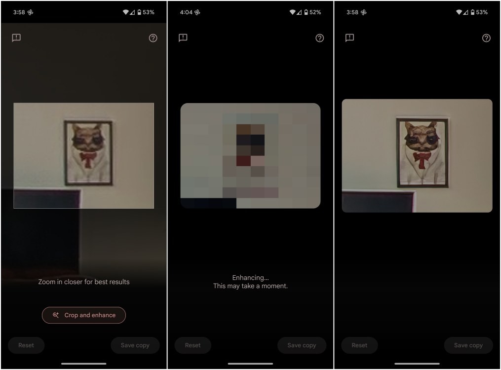 Zoom Enhance AI Pixel 9 Pro XL