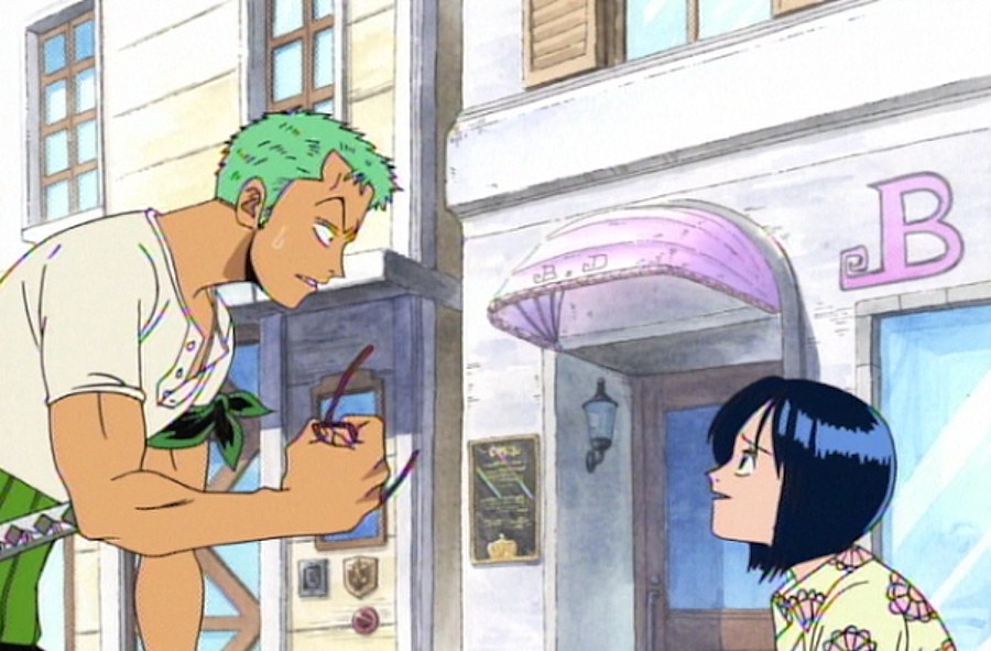 Zoro và Tashigi ở Loguetown